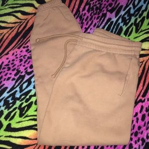 TNA tan joggers